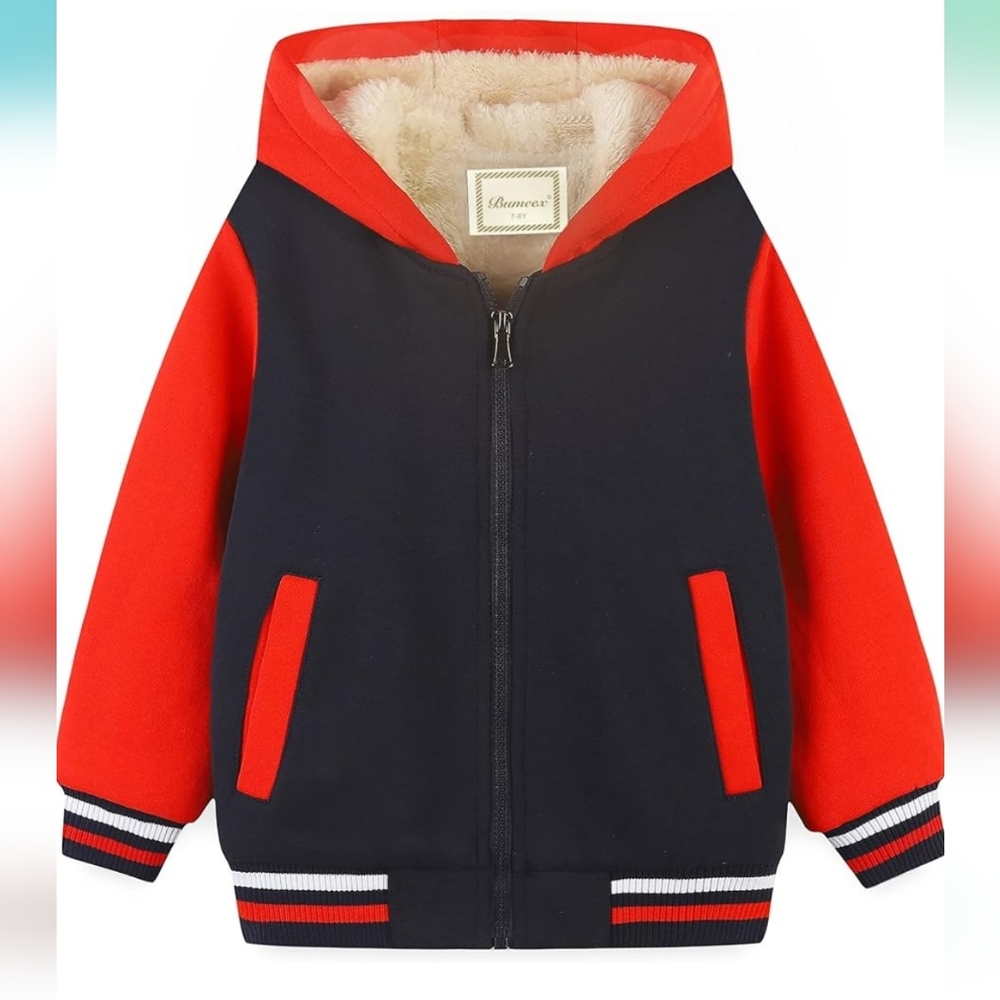Red and Black Kids Hoodie Unisex